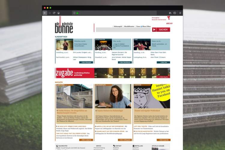 Bühnenportal online